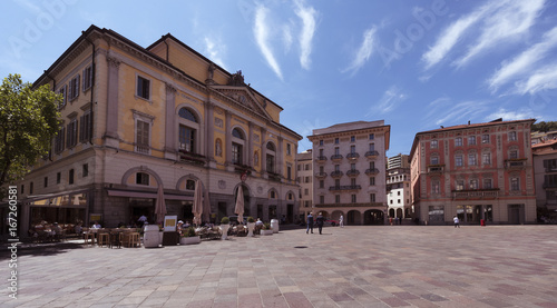 The Town Hall of Lugano at the Piazza della Riforma 