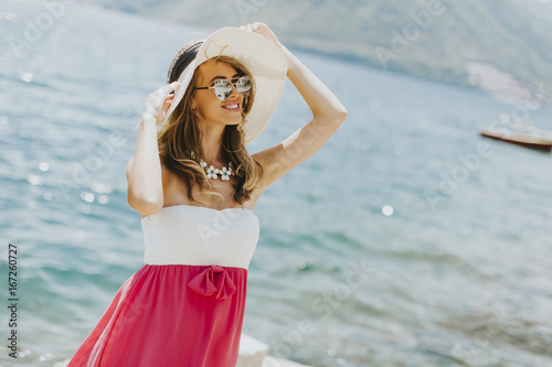 Attractive woman with a hat...