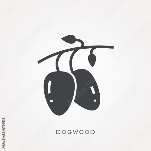 Silhouette icon dogwood