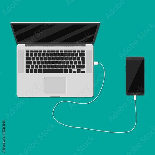 Mobile phone charging from laptop usb port