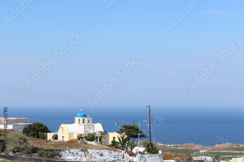 Classic Santorini Buildings and Architecture of Greece