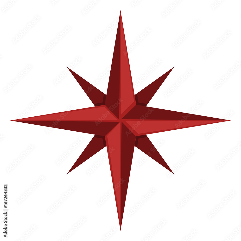 Obraz premium Vector Single Icon - Classic Wind Rose