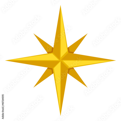Vector Single Icon - Classic Wind Rose