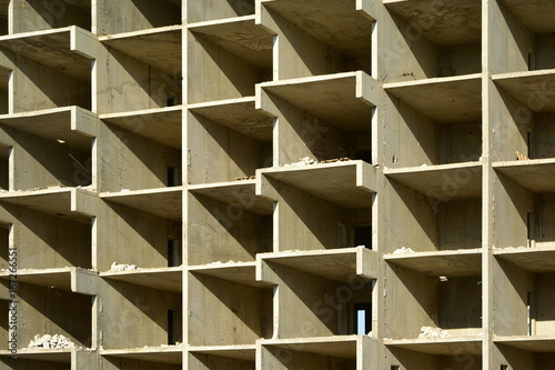 Fototapeta Uncompleted concrete building