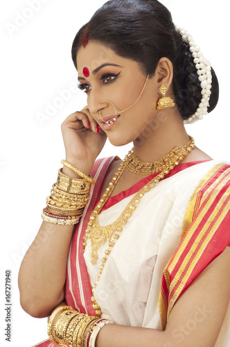 Bengali woman smiling 