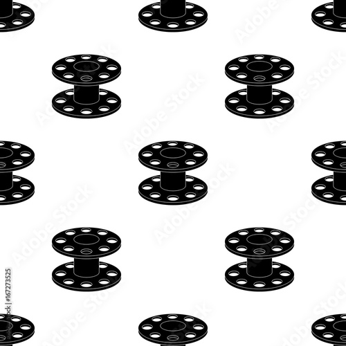 Metal Reel for Threads.Sewing or Tailoring Tools Kit Single Icon in Black  Style Vector Symbol Stock Illustration. Stock Vector - Illustration of  background, icon: 90352221