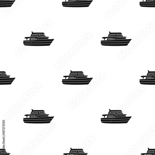 Recreational marine boat.Boat for a family holiday.Ship and water transport single icon in black style vector symbol stock illustration.