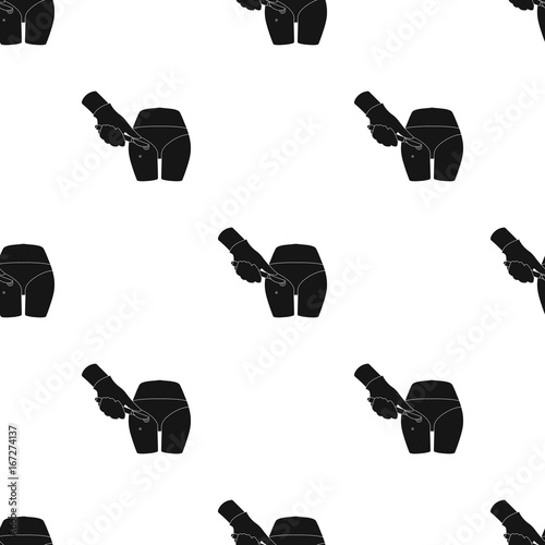 Dissection of a boil on the buttock of a man. Surgery single icon in black style vector symbol stock illustration web.