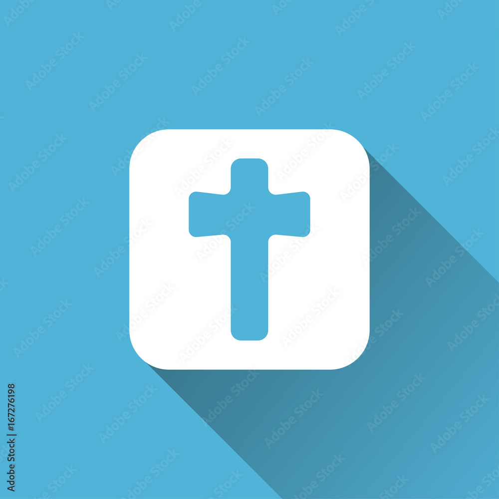 Obraz premium flat cross icon
