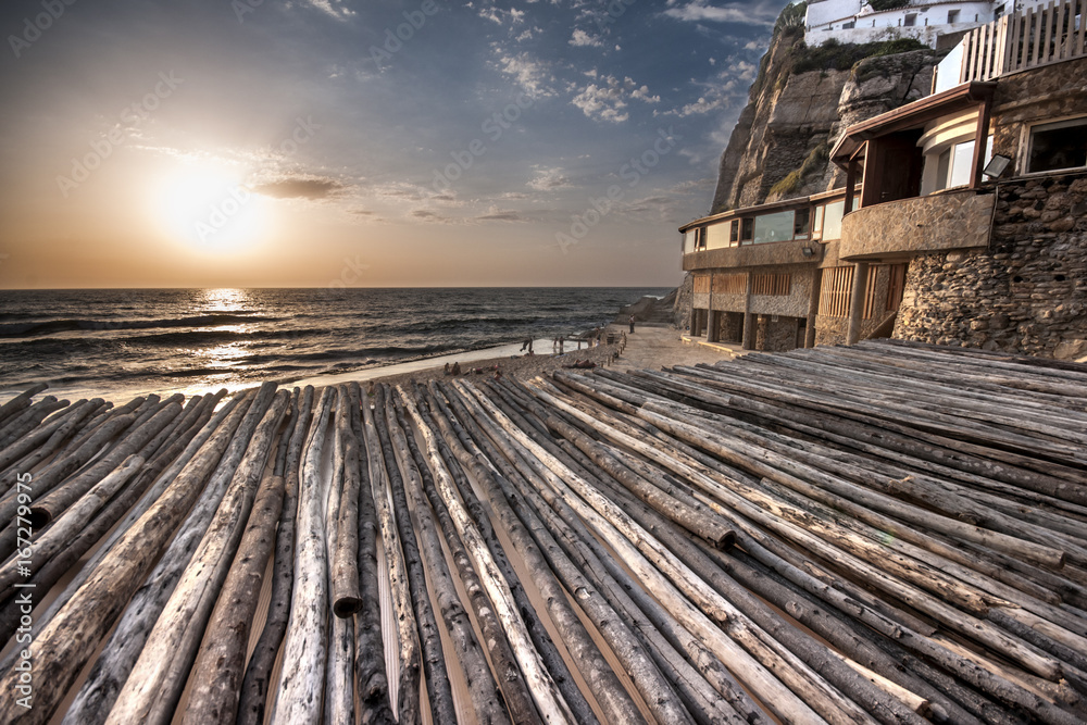 Naklejka premium Beach at Azenhas do Mar