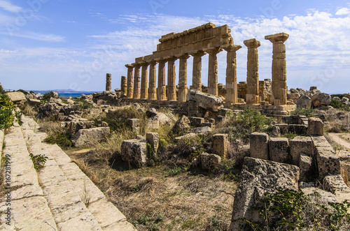 Main temple of the acropolis of selinunte