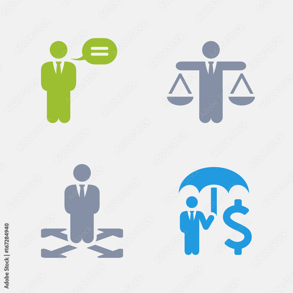 Business Policies - Granite Icons. A set of 4 professional, pixel-perfect icons designed on a 32x32 pixel grid.