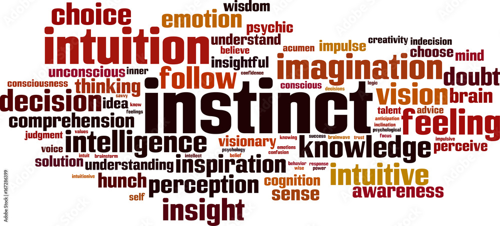 Instinct word cloud