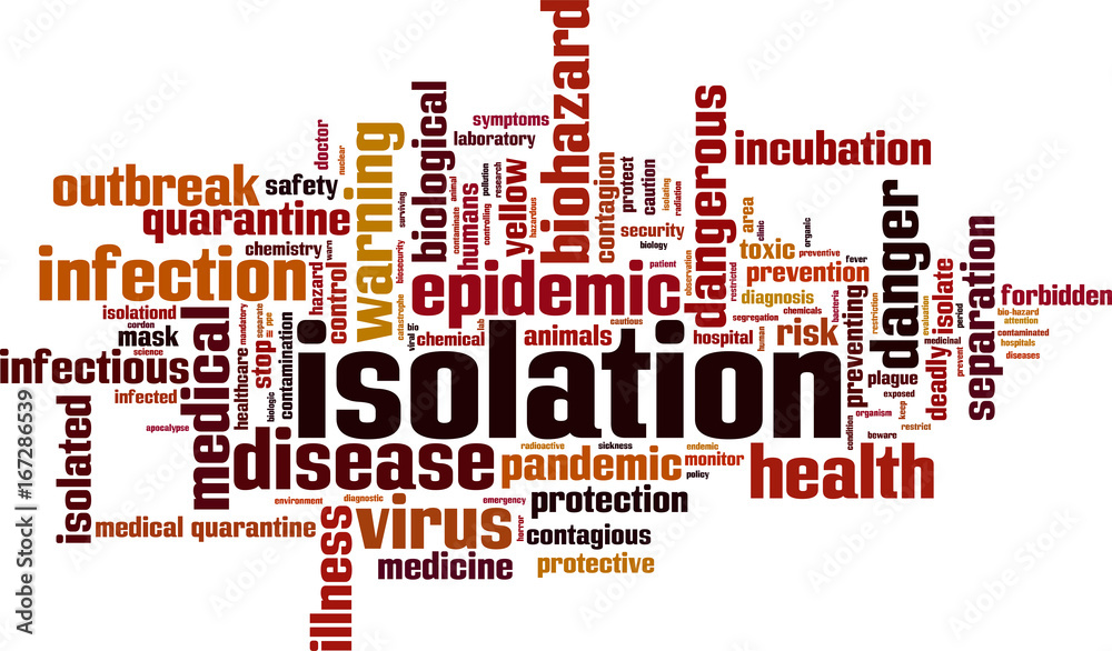 Isolation word cloud Isolation word cloud