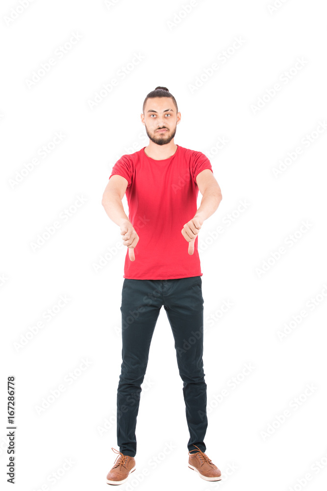 Disappointed young man Disappointed young man