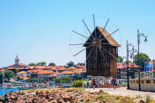 Panorama of Nesebar Windmill