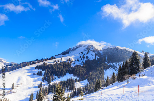  Mountain Hohe Salve with snow in winter. Ski resort  Soll, Tyrol, Austria © Nikolai Korzhov
