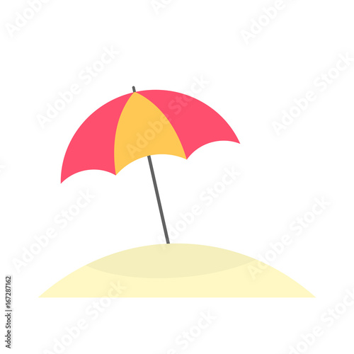 Sun umbrella on beach