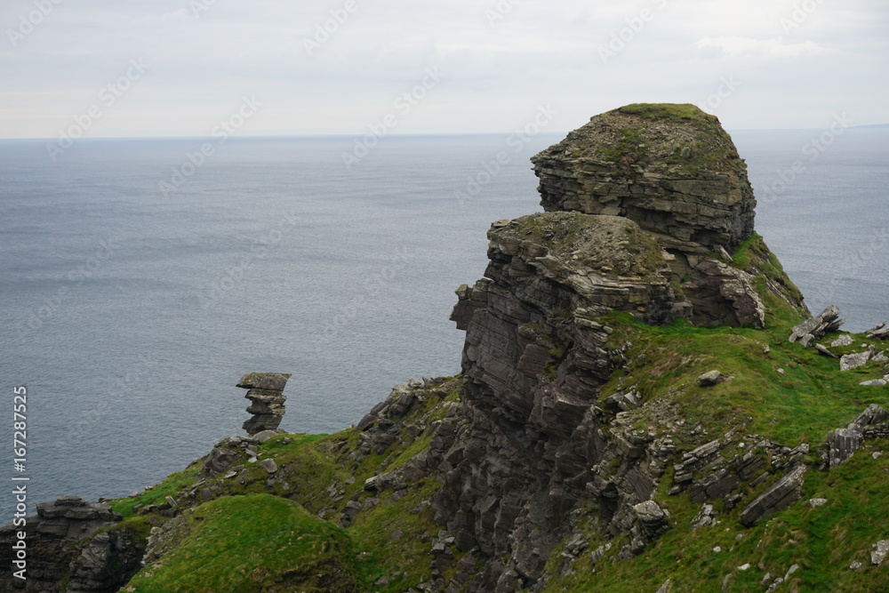 Cliffs by the coast of Atlantic Ocean, Ireland