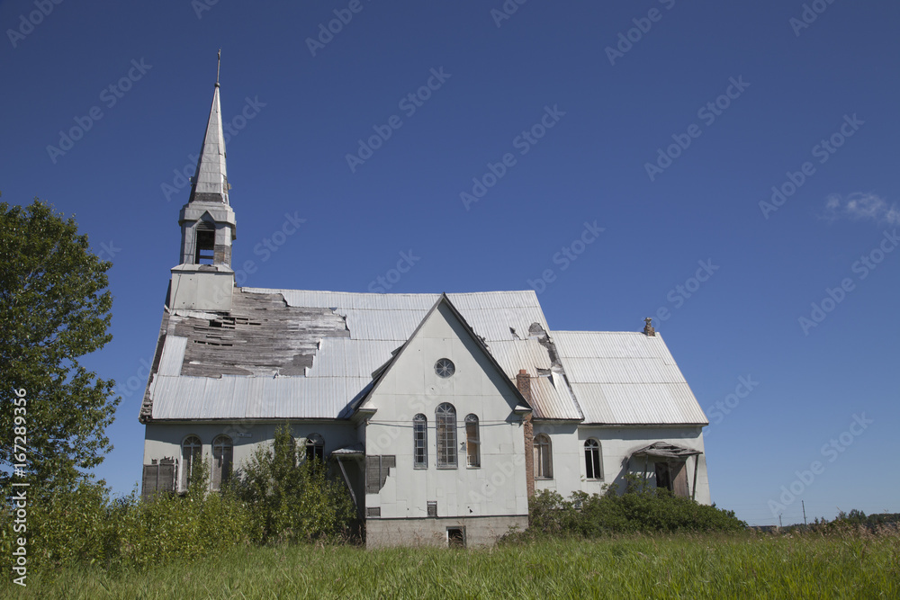 Old abandoned church in Longlac, northern Ontario, Canada. Old abandoned church in Longlac, northern Ontario, Canada.