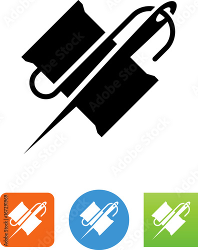 Needle And Thread Icon - Illustration