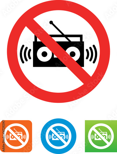 No Radios Icon - Illustration
