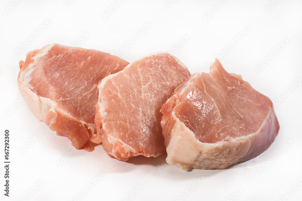 Meat isolated on the white background Meat isolated on the white background