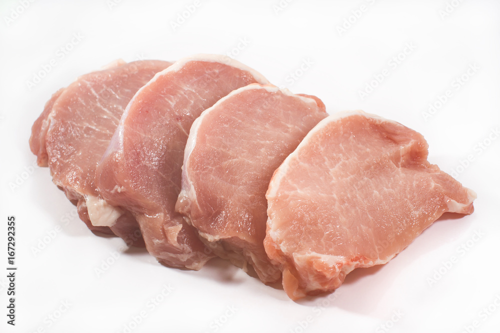 Meat isolated on the white background