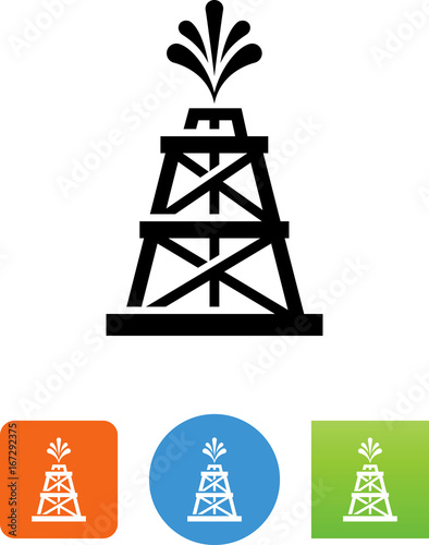 Oil Well Icon -  Illustration