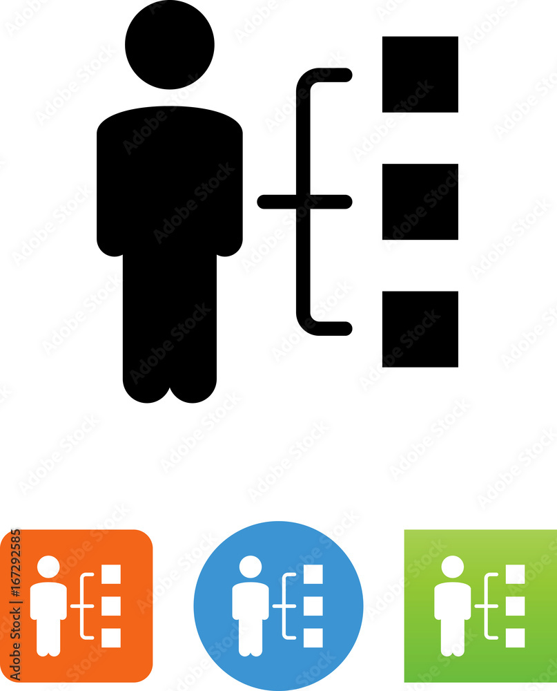 Organizational Structure Icon - Illustration Organizational Structure Icon - Illustration