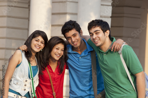 Group portrait of college students 