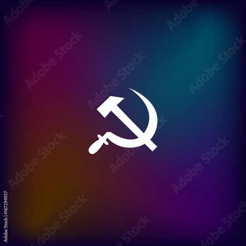 Hammer and sickle vector illustration