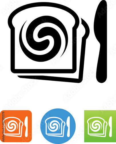 Peanut Butter And Jelly Sandwich Icon - Illustration