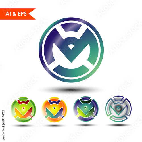 M logo