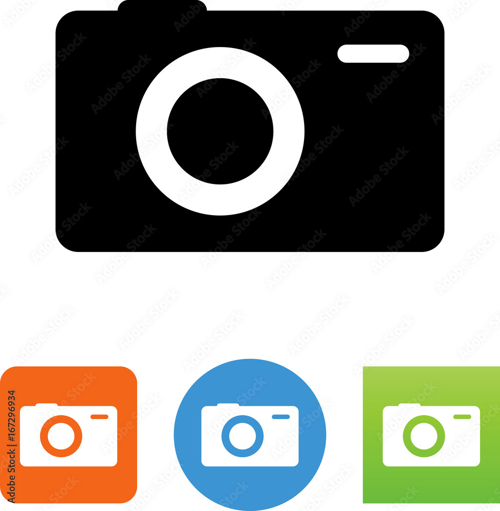 Point And Shoot Camera Icon - Illustration Point And Shoot Camera Icon - Illustration