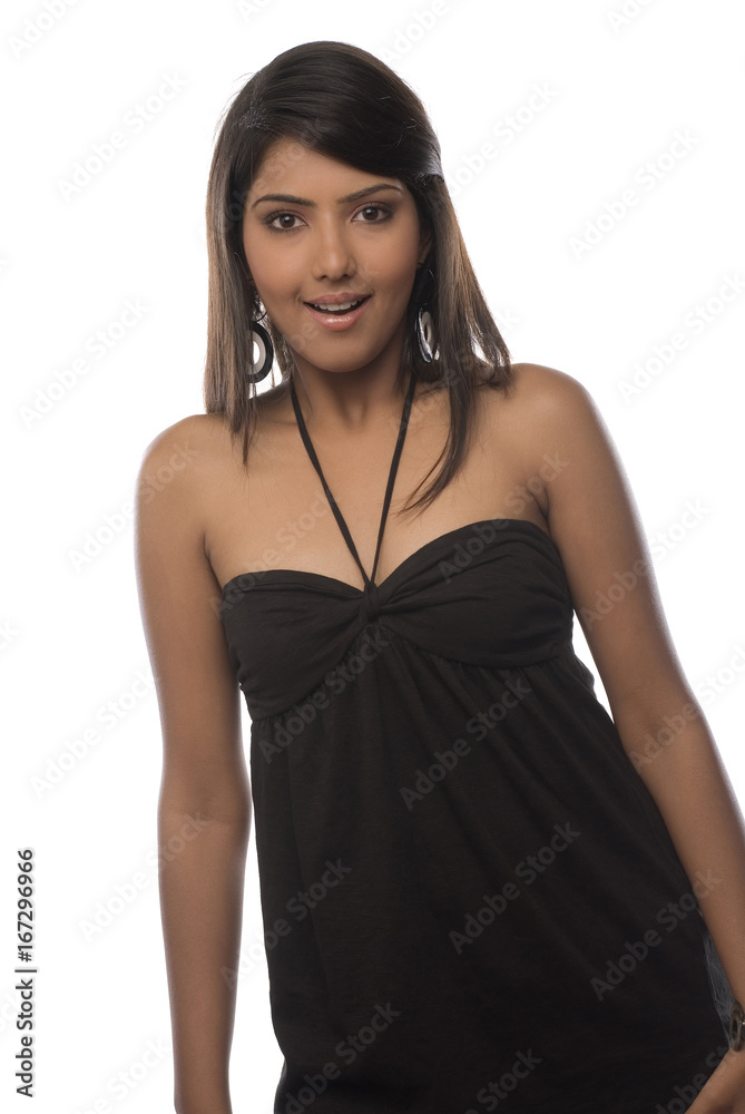 Naklejka premium Woman smiling 