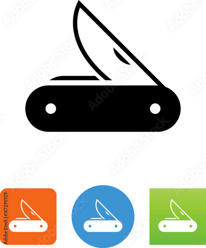 Pocket Knife Icon - Illustration