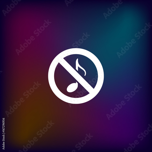 No music sign