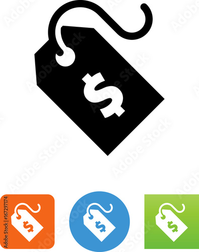 Price Tag With Dollar Sign Icon - Illustration