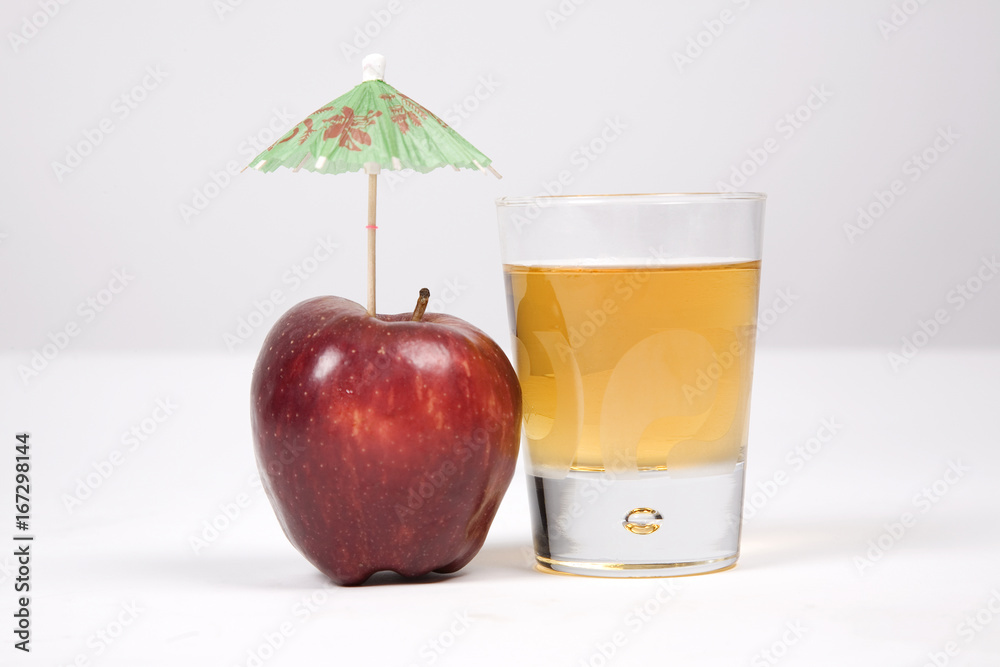 Apple and juice Apple and juice