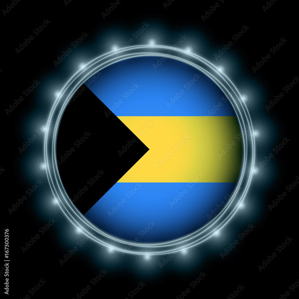 Bahamas flag in blue lightning Bahamas flag in blue lightning