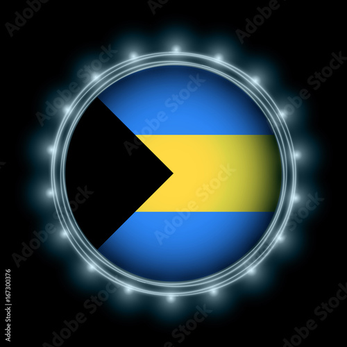 Bahamas flag in blue lightning Free Download Bahamas flag in blue lightning - GFXLoad
