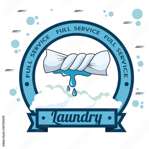 laundry logo emblem badge