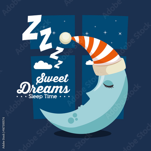 sweet dreams sleeping time icon