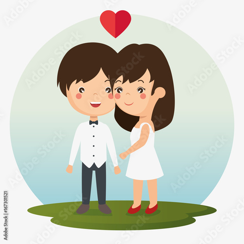 couple in love together forever icon