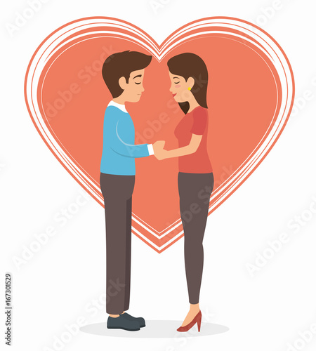 couple in love together forever icon