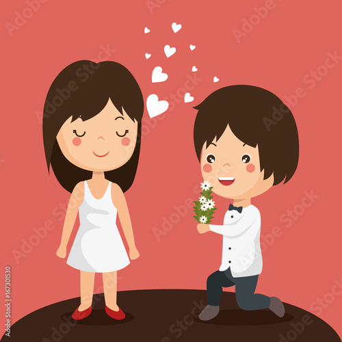 couple in love together forever icon