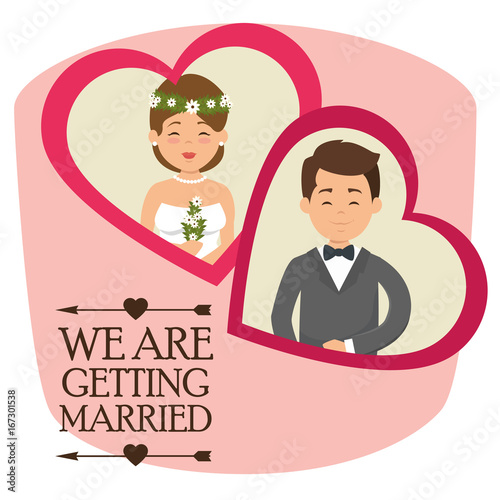 we are getting married card