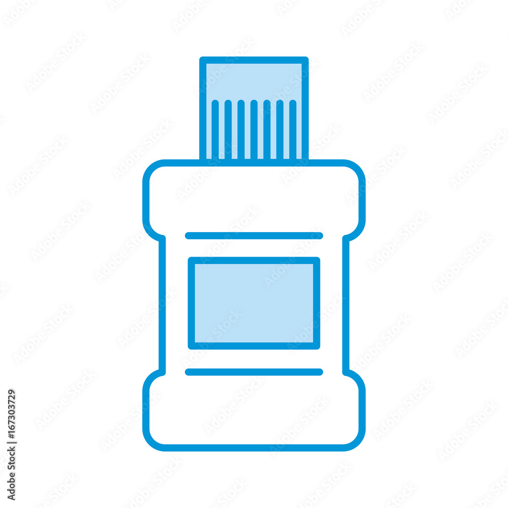 Fototapeta premium mouthwash bottle isolated icon vector illustration design