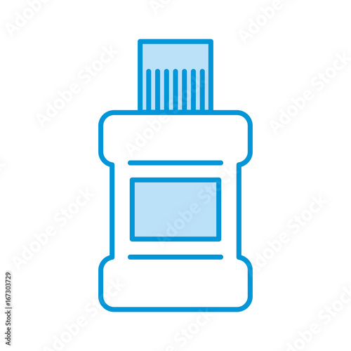 mouthwash bottle isolated icon vector illustration design